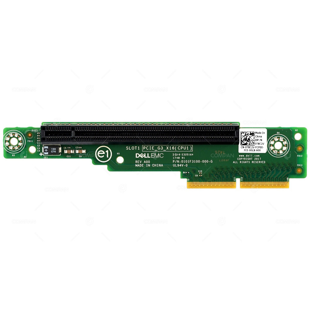 TXC2V DELL RISER CARD 1 SLOT PCIE G3 X16 FOR DELL POWEREDGE R440 R740XD